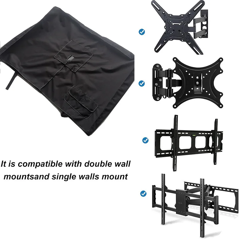 Outdoor-TV-Abdeckung, 32 Zoll, 36 Zoll, 43 Zoll, 50 Zoll, 55 Zoll, 60 Zoll, 65 Zoll, 75 Zoll, 85 Zoll TV-Bildschirm, wetterfeste Allzweck-Staubschutzhülle für LCD-Fernseher – Detail 13