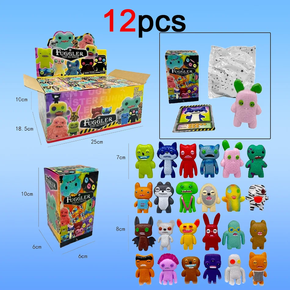 

Fugglerss Monster слепая коробка аниме кукла ПВХ модель игрушки для детей украшение рабочего стола подарок на день рождения, Рождество, серия персонажей