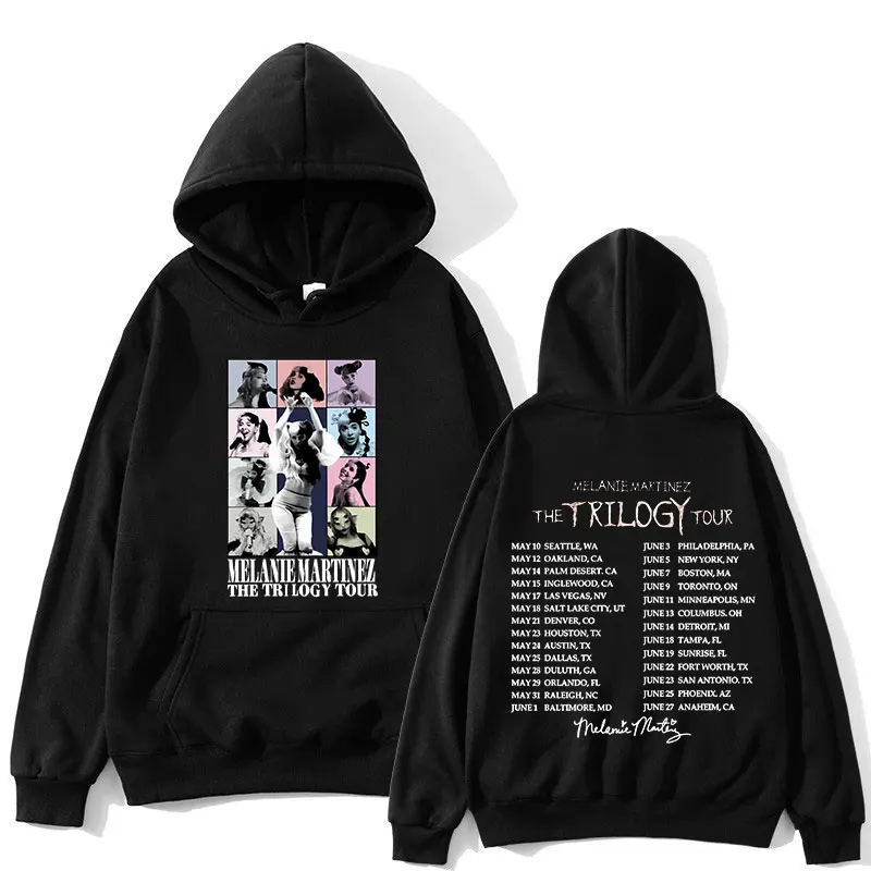 

Melanie Martinez The Trilogy Tour Merch Толстовка Мужская женская одежда Толстовка с капюшоном Y2K Harajuku Пуловер большого размера Уличная одежда