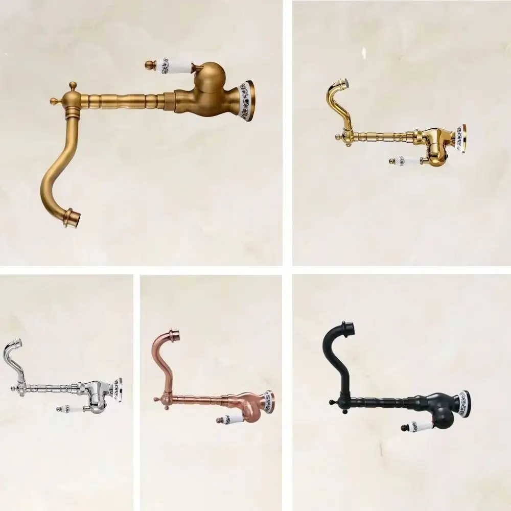 

Настольная латунная керамическая основа с ручкой для ванной комнаты, кухонная раковина, поворотный излив, смеситель с одним отверстием, смеситель для горячей и холодной воды mzh034