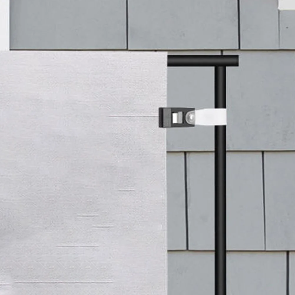 

8Sets Garden Flag Clips Windproof Anti Wind Flag Stoppers Heavy Duty Plastic Metal Clamps for Yard Lawn Banner Fixing