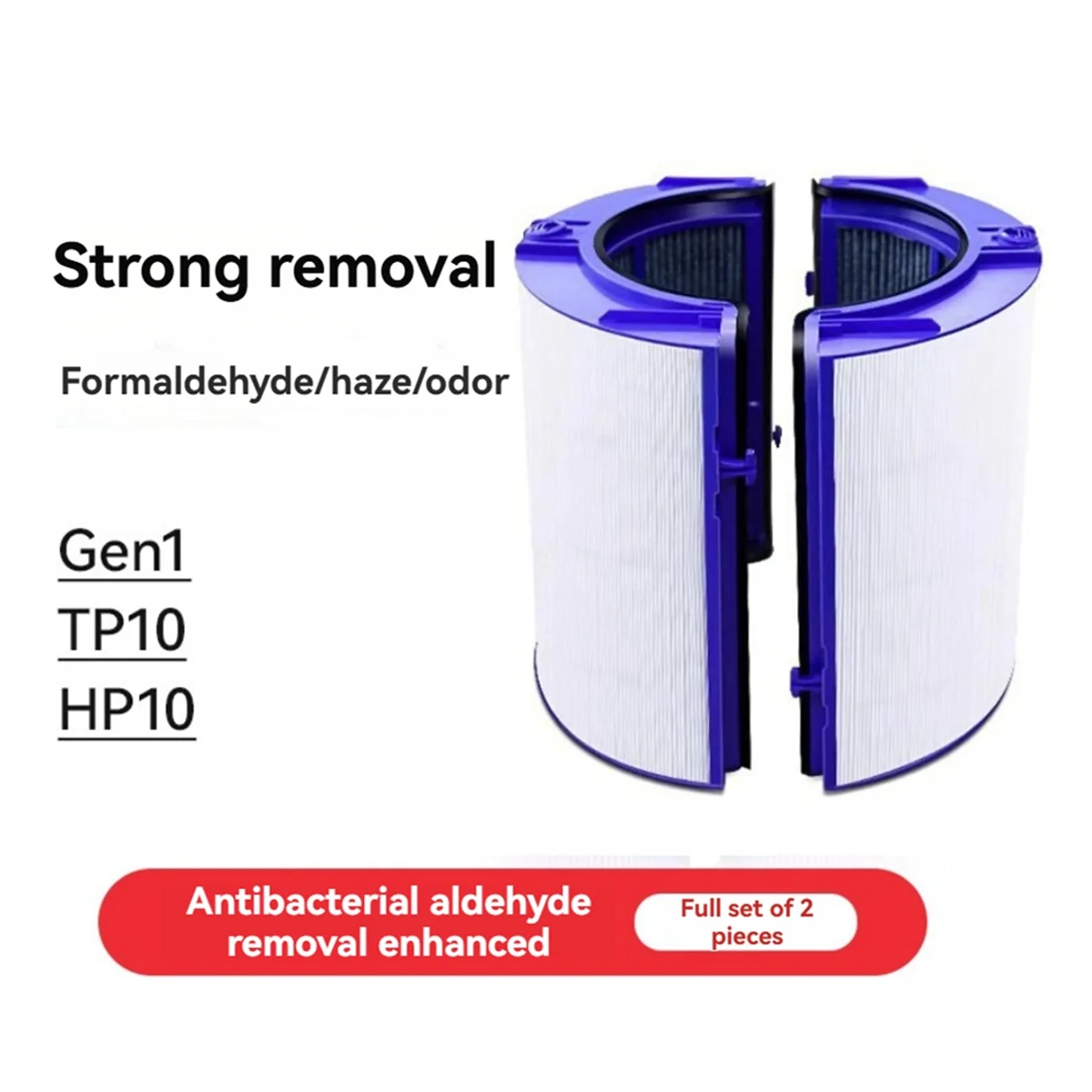 N92R HEPA-фильтр с активированным углем для Dyson Gen1/TP10/HP10/TP06/PH02, сменный фильтр для очистителя воздуха, удаляет бактерии A N92R HEPA-фильтр с активированным углем для Dyson Gen1/TP10/HP10/TP06/PH02, сменный фильтр для очистителя воздуха, удаляет бактерии A