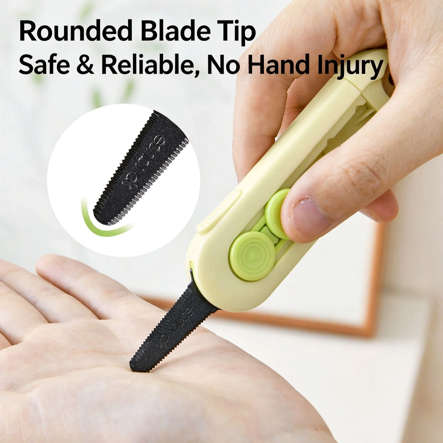 Magnetic Retractable Box Cutter, Self-locking Rebound Courier Unboxing Knife, Portable Multifunctional Utility Art Knife
