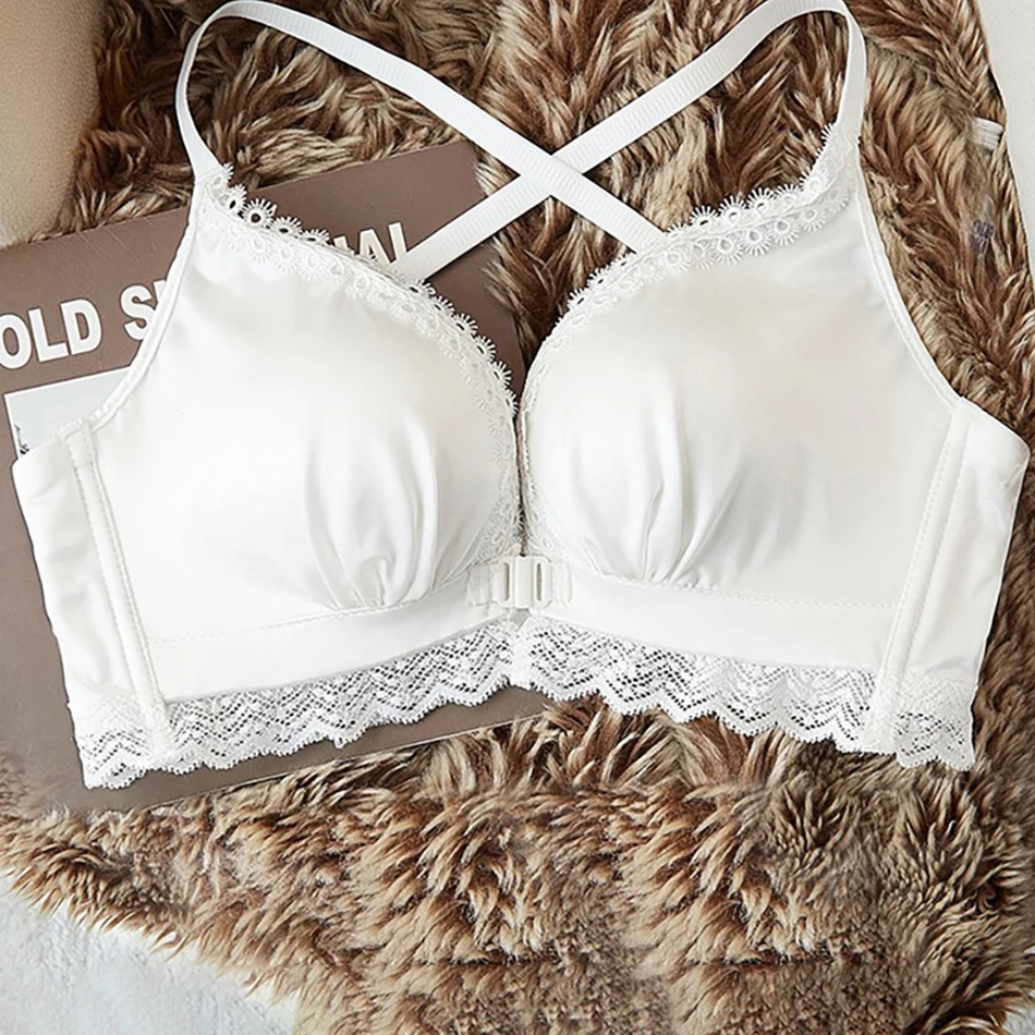 Glamour Ön Kapanışlı Yastıklı Sütyen Küçük Göğüsler Push Up Balensiz, Kendine Güvenen ve Çekici Görünüm için Ekstra Dolgulu Tasarlanmış