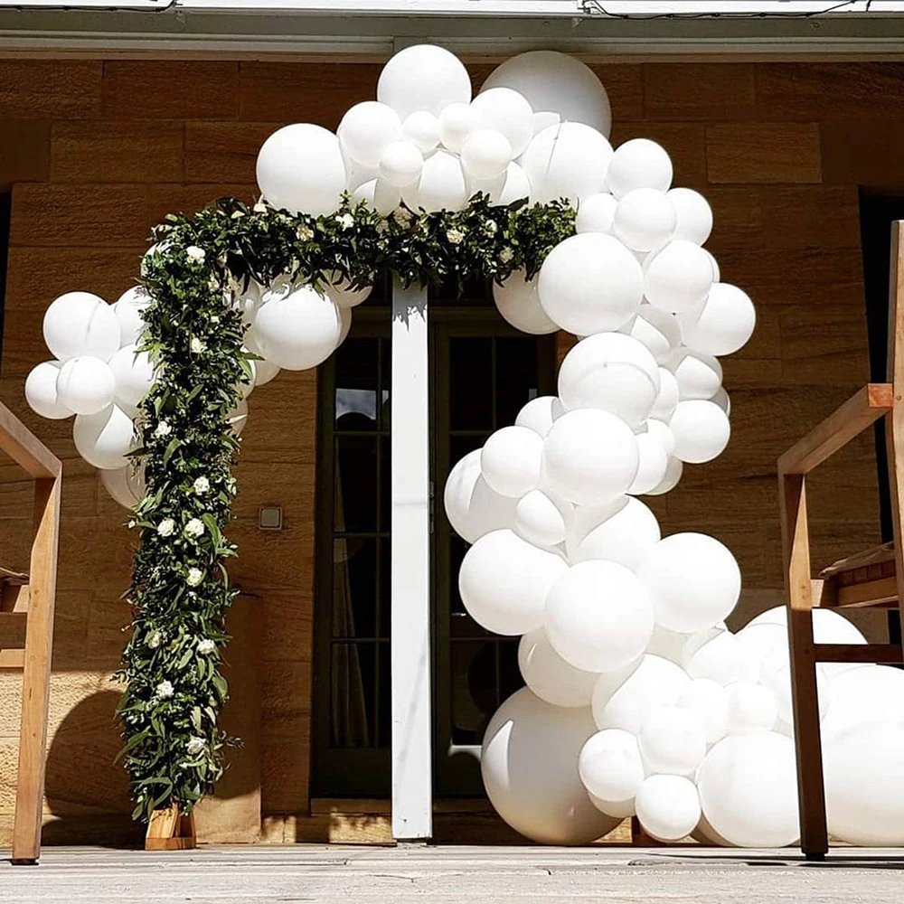 83Pcs White Balloon Garland Arch Kit Latex Balloons for Wedding Birthday Party Bridal Baby Shower Anniversary Decorations