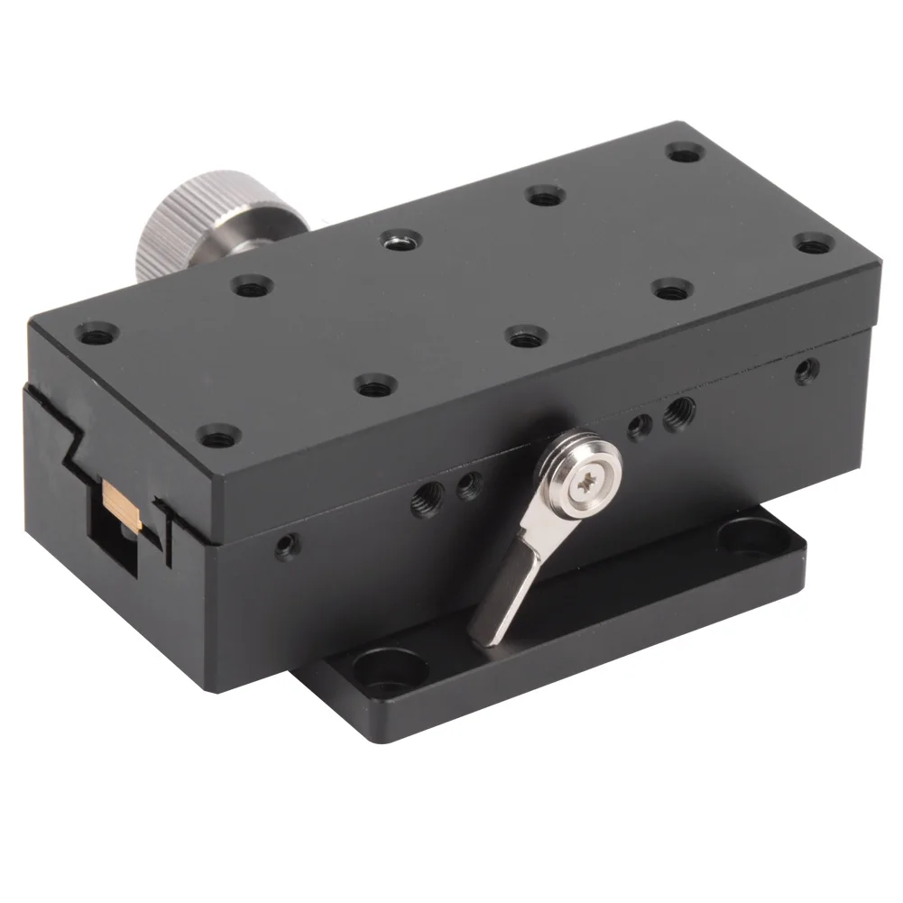 40x90mm Manual X Trimming Platform Gear Guide High Accuracy Adjustable Sliding Stage