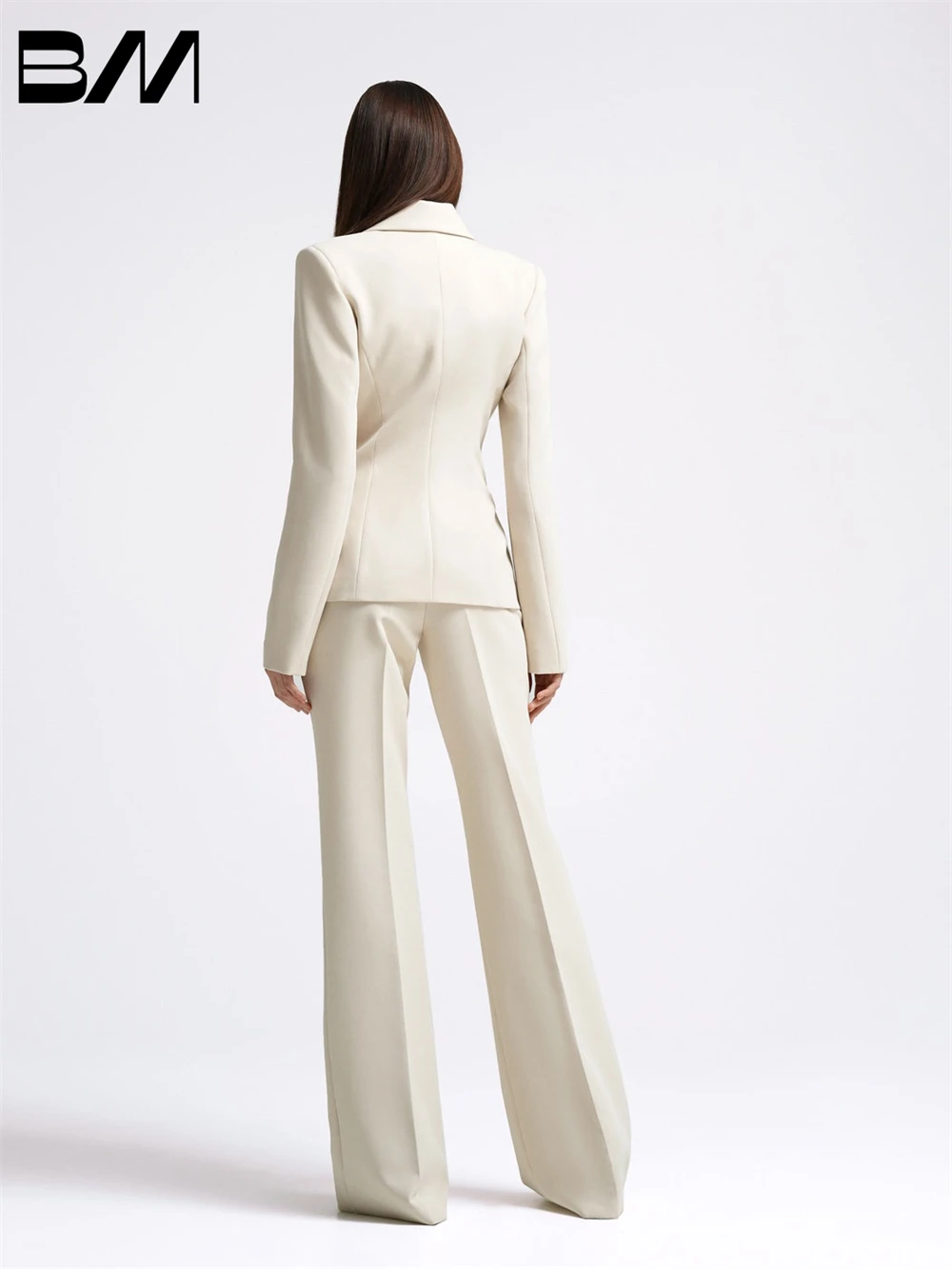 Two-Piece Suit Set for Women, Fashionable Coat, White Suit, Wedding Suit, 2025 Customized Vestidos De Novia