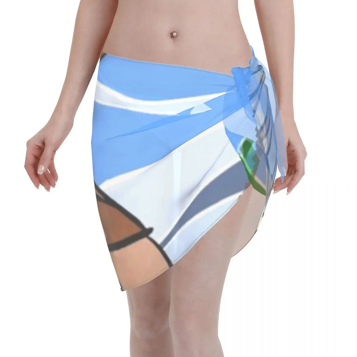 

Promotion Queen Of The Beach Women's Beach Wrap SkirtSeaside Picnic Beach Skirt