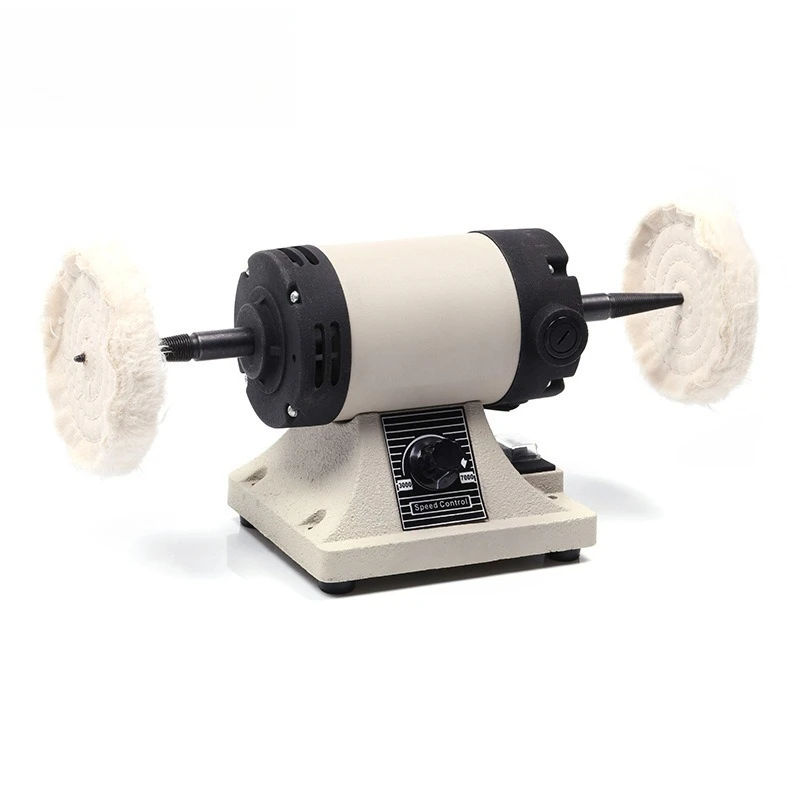 Bench Polishing Machine Variable Speed Metal Plastic Stainless Steel Hardware Grinding Buffing Equipment