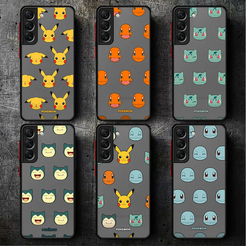 Pokemon Bulbasaur Anime Case For Samsung Galaxy S23 Ultra S22 Plus S21 S20 FE S10 Note 20 10 Lite Luxury Funda Hard Phone Cover