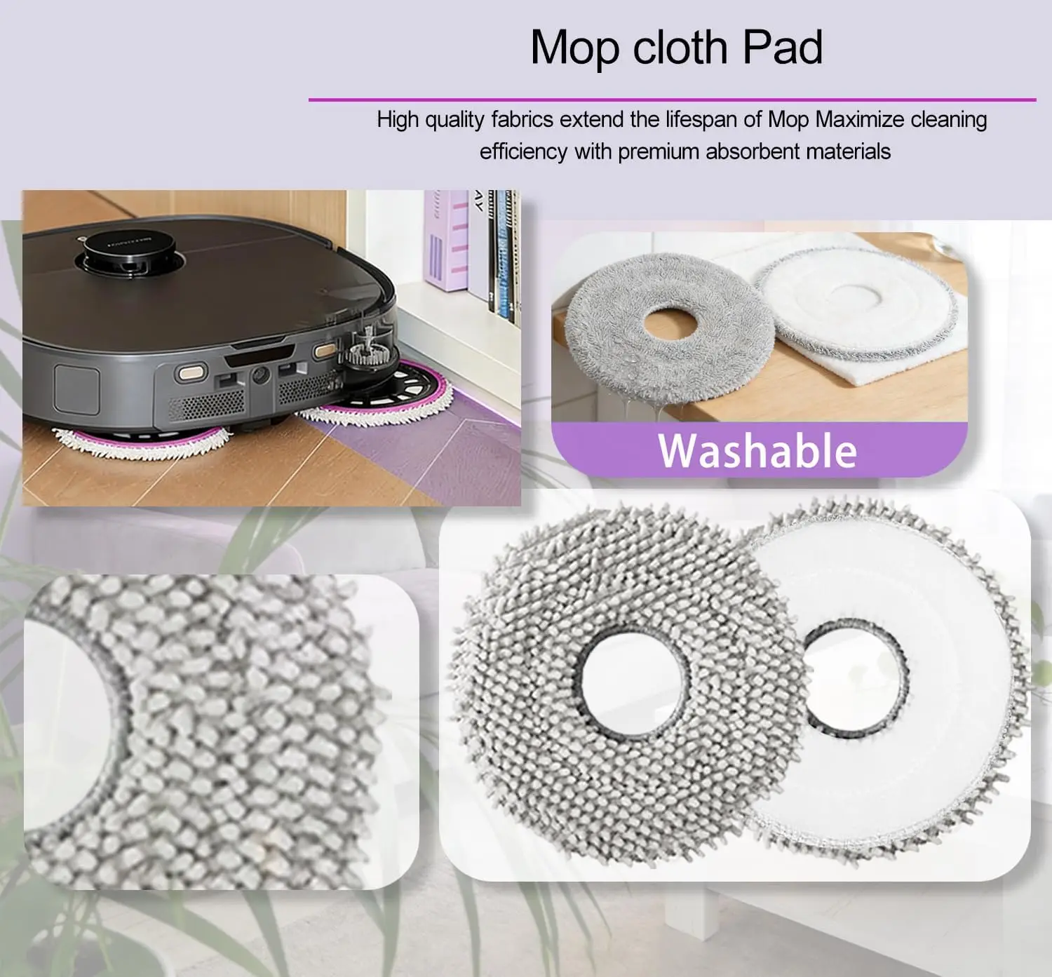 For Eureka J15 Max Ultra Robot Vacuum Cleaner Accessories Main Brushes Filter Mop Pads Side Brushes Dust Bags Replacement Parts view 5
