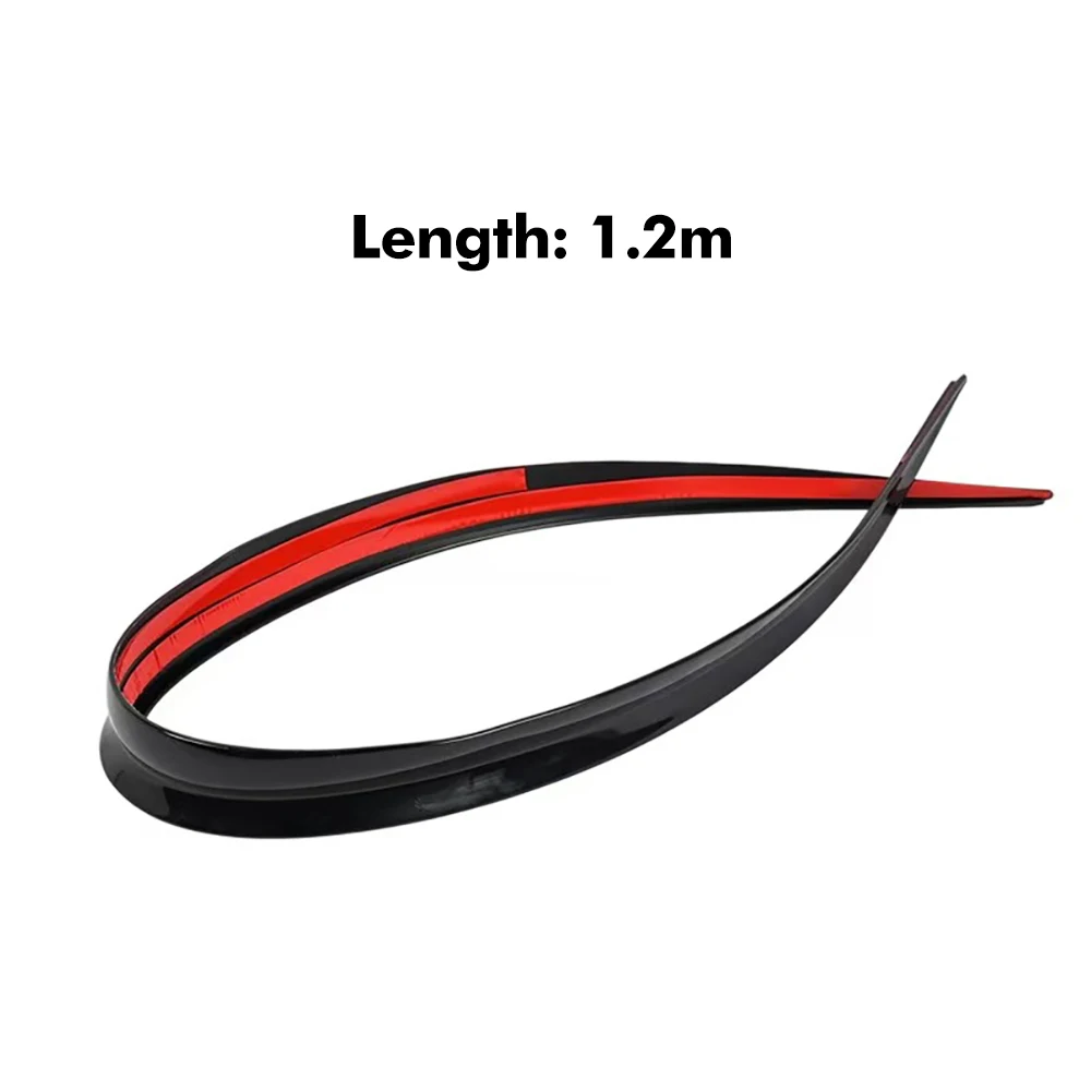 1 Stück Auto ABS Universal 1,2 m BlackSpoiler Zubehör Autos Spoiler Soft Auto Dach Kofferraum Spoiler Heckflügel Lippe Trim Aufkleber – Detail 5