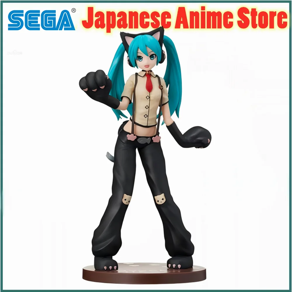 Original Anime Figur Sega Hatsune Miku: Project DIVA Arcade Future Tone“ SPM Figur „Hatsune Miku – Kitty Cat Action Figur