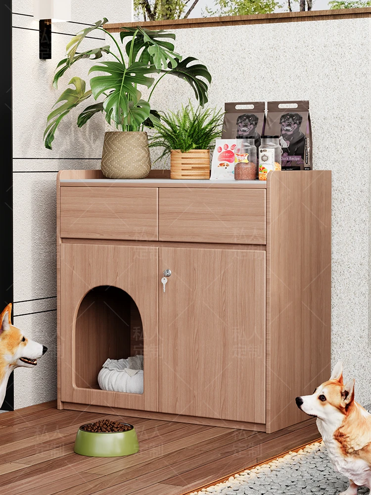 

Outdoor All Aluminum Pet Cabinet Waterproof Sunscreen Kennel Balcony Cat House Outdoor Dog House Home Cat Nest Locker
