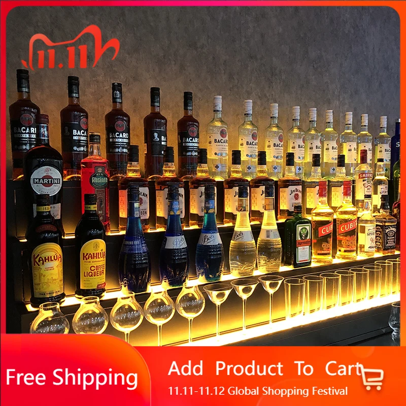 

Metal Shelves Bar Cabinet Mobile Storage Display Luxury Wine Cabinet Modern Multifunctional Armadi Aperti Drinking Bar Furniture