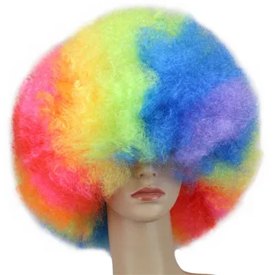 Afro Wigs for Black Women Men Wear and Go Wig Curly Afro Puff Synthetic Wigs for Party Halloween Costume Chirstmas