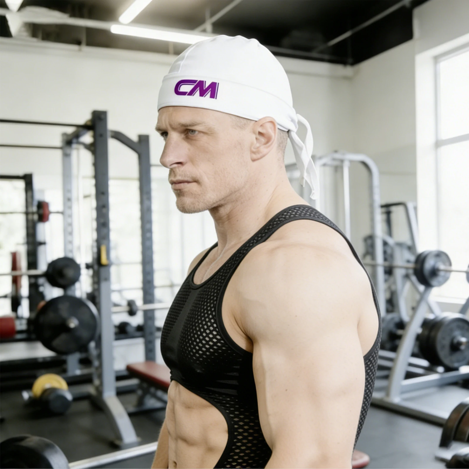 Unisex Durag Piratenhut Bandana Turban Kappe für Männer und Frauen mit Langem Schwanz Hip-Hop Du-Rag Sport Kopftuch mit Schnürung – Detail 11