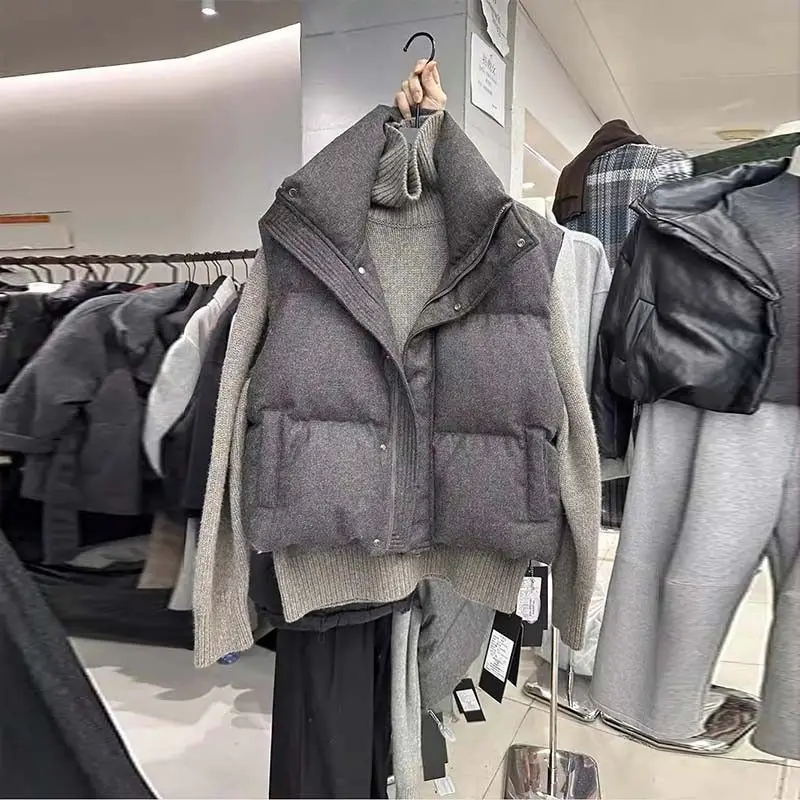 Neploe, ropa de calle elegante de Corea, chaleco personalizado, Parkas cortas, abrigo elegante informal, chaqueta de Mujer que combina con todo de Moda de calle avanzada