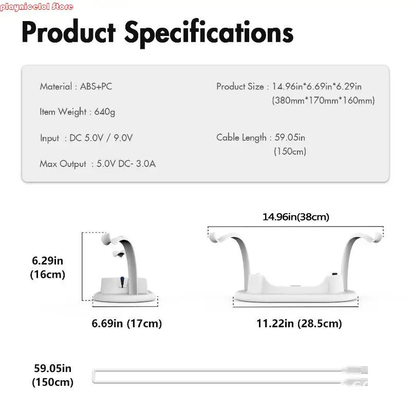 قاعدة شحن سطح المكتب E8BA لـ OCULUS QUEP 2