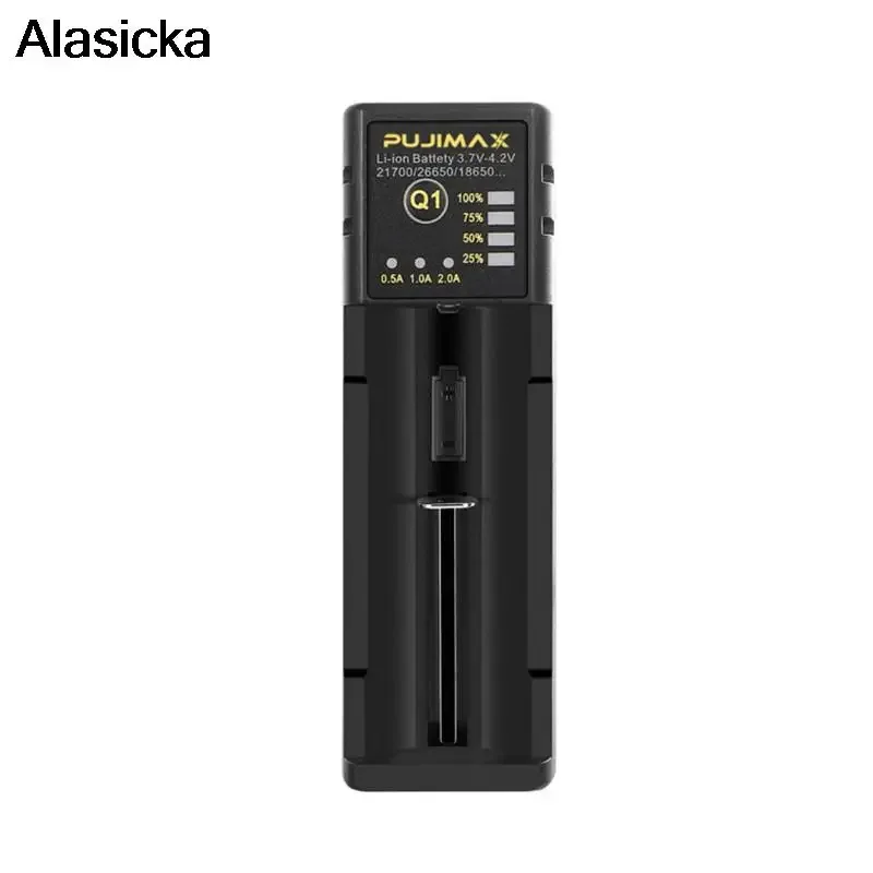 

Smart Charging 18650 Battery Charger Adjustable Current 26650 21700 14500 26500 22650 Li-ion Rechargeable USB Battery Charge