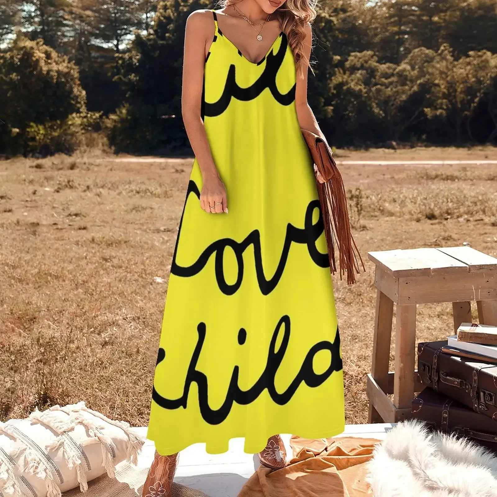 Love Child Sleeveless Dress Elegant gowns dress korean style Dress