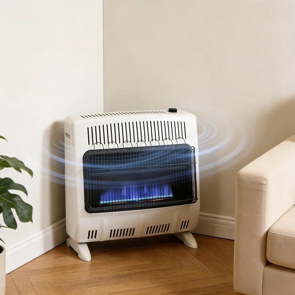 Vent Free Blue Flame Dual Fuel Heater 30000 BTU Natural Gas Propane 1