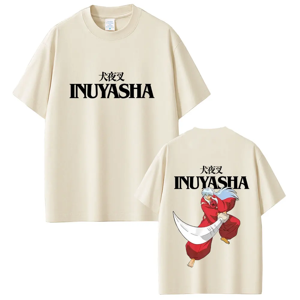 

Anime Inuyasha Graphic T-shirt Men's Women's Fashion Casual Oversized Short Sleeve Unisex Vintage Cartoon Harajuku T Shirts Tops