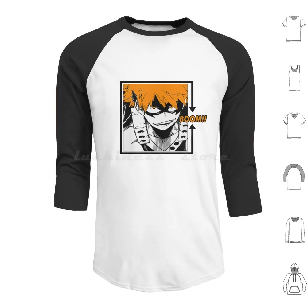 Katsuki Bakugo Boom Hoodie Cotton Long Sleeve Bakugo Boku No Hero Academia Bnha Anime Mha Manga Bakugou Katsuki All