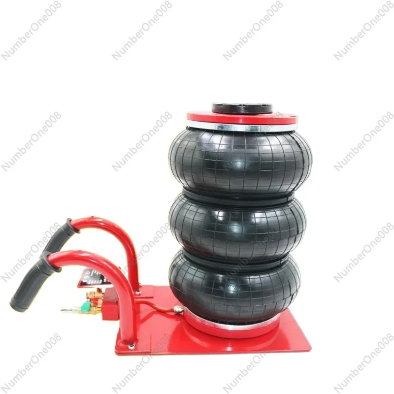 HR-3B 3 Tons Pneumatic Car Jack Triple-bag Air Jack Hand-end Type Car Lifting Equipment Garage Repair Shop Car Jack 15CM-40CM