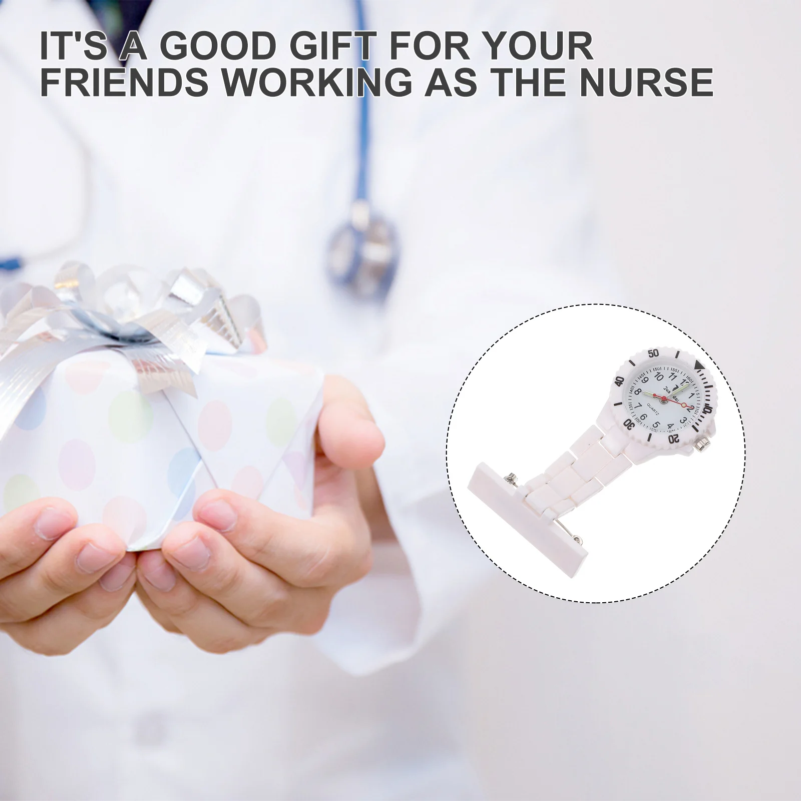 1pc Silicone Nurse Large Dial Hanging Nurses For Women Hanging Nurses Watch Medical Staff Students Nurse Fob Watch