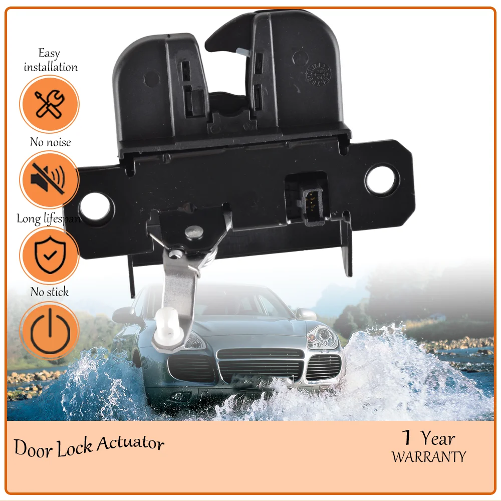 Robust Trunk Latch Assembly, Manufactured to fit Porsche Cayenne 2003-2006, Wear-Resistant Structure oem 7L5827505B