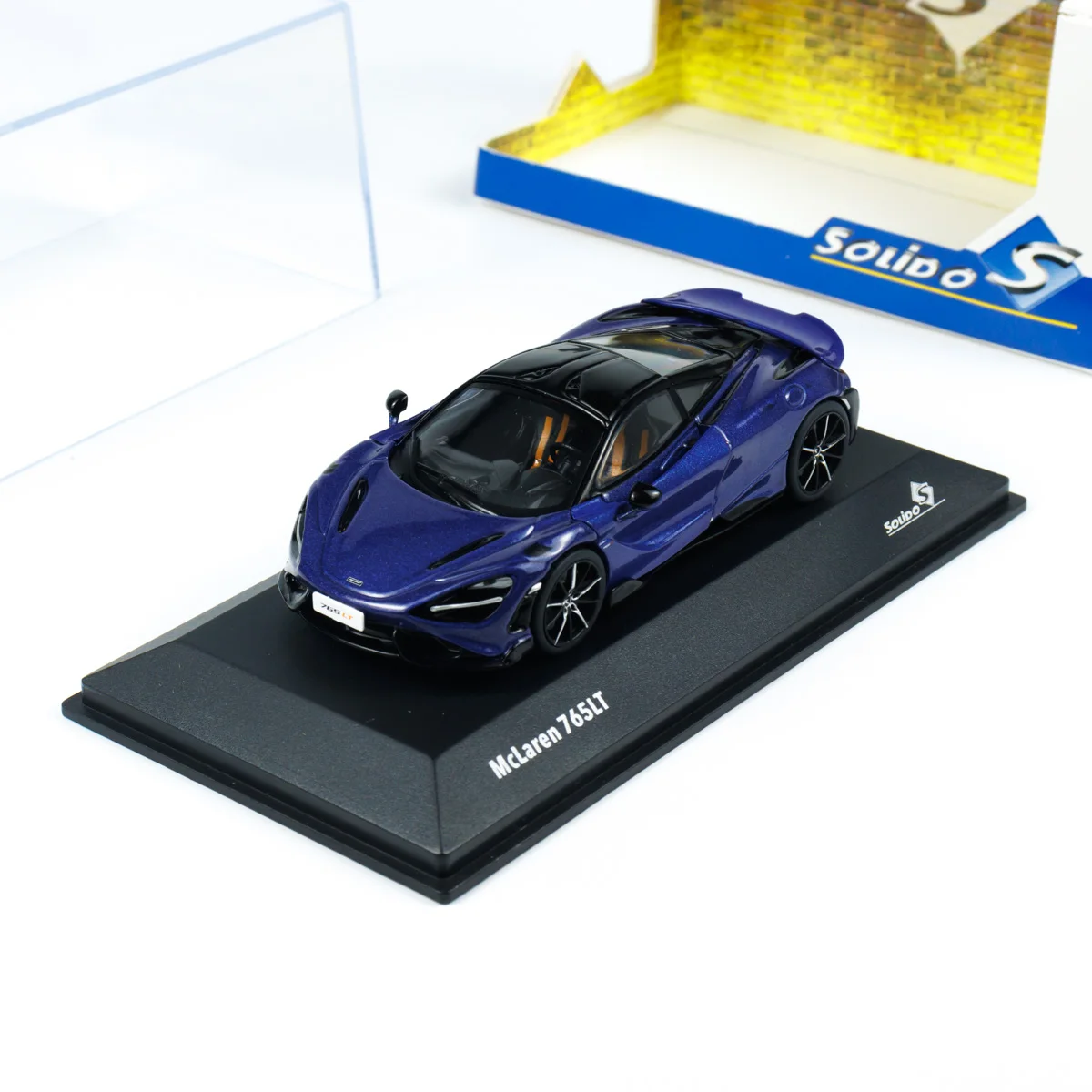 

Diecast Solido 1:43 Scale McLaren 765 LT PURPLE 2020 S4311906 Alloy Car Model Collectible Toy Gift Souvenir Display