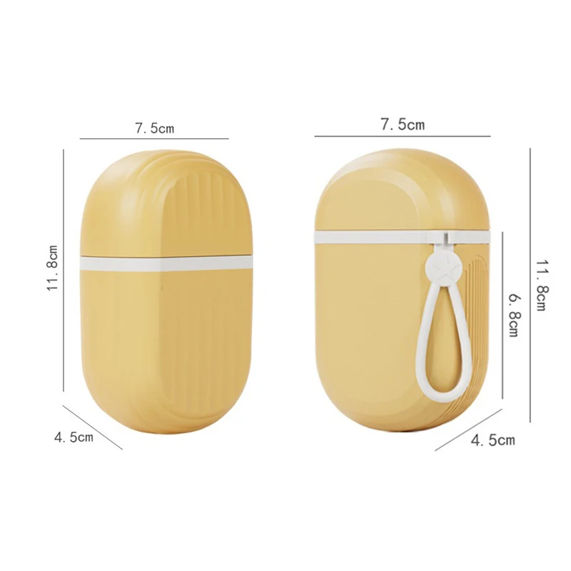 Travel Portable Sealing Soap Box With Lid Oval Plastic Soap Dish Holder Waterproof Dish Container Organizer view 6