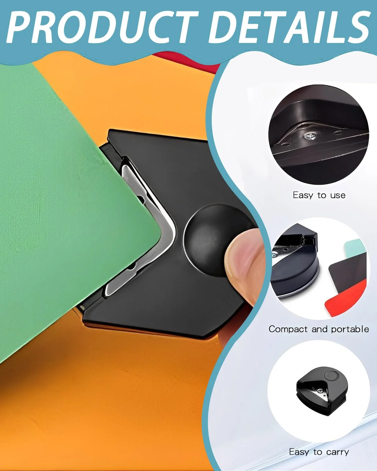 

Мини R4 угловой дырокол-пробойник с острой обрезкой для скрапбукинга, открытки, фотобумага, сделай сам, канцелярские товары для рукоделия