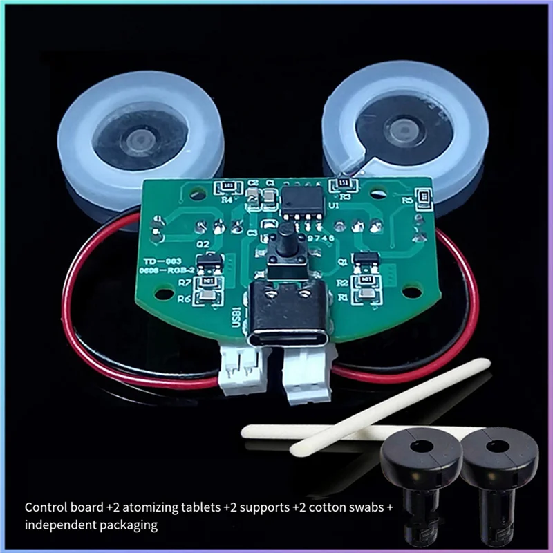 A97I-3X Modulo atomizzatore umidificatore USB a doppio spruzzo Scheda di controllo doppio spruzzo Modulo scheda driver atomizzatore a doppio spruzzo, Set B