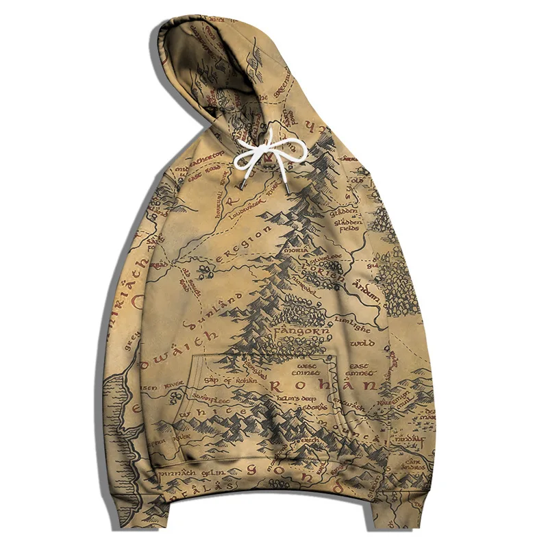 Harajuku Vintage Style Men 3D Hoodies World Map Print Women Hooded Sweatshirt Sportwear Clothes Unisex Pullover Oversized S-6XL