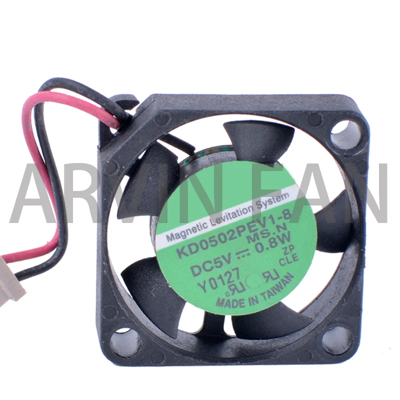 ใหม่เอี่ยม KD0502PEV1-8แบบปฏิวัติการระบายความร้อนของแท้2506 2.5ซม. 5V 0.8W โน้ตบุ๊คพัดลมทำความเย็นเพรียวบาง