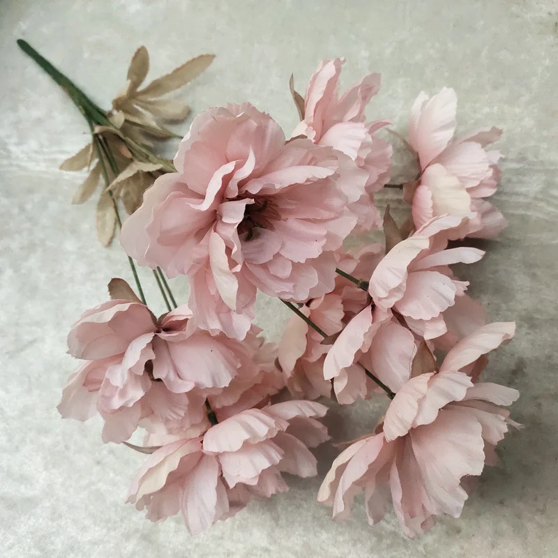 9-kopf Künstliche Pfingstrose Blume Europäischen Dekor Blume Für Hochzeit Szene Dekor Schlafzimmer Wohnzimmer Desktop Ornamente – Detail 11