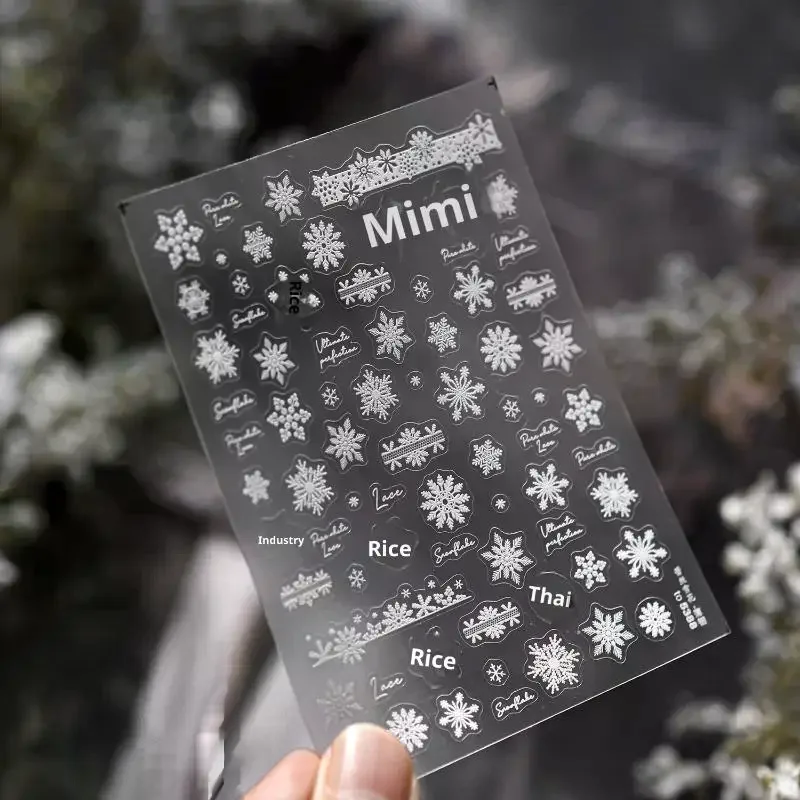 الدانتيل ندفة الثلج مسمار الفن ملصقات الحديثة بسيطة مسمار ملصقات الدانتيل ندفة الثلج زخرفة مسمار الفن ملصقات الديكور