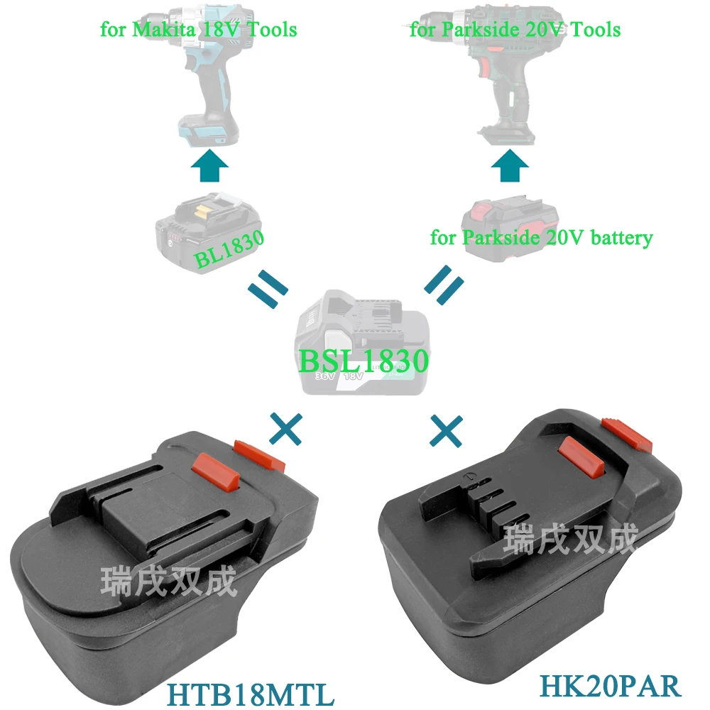 Elektrowerkzeug-Adapter-Konverter für Hitachi für HiKOKI 18V-36V Li-Ionen-Akku für Makita für Parkside 18V 20V Elektrowerkzeuge – Detail 1