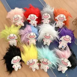 Plush Cartoon Doll Pendant Keychain Bag Pendant 10cm Long Hair Constellation Stuffed Doll Zodiac Doll Pendant Accessories