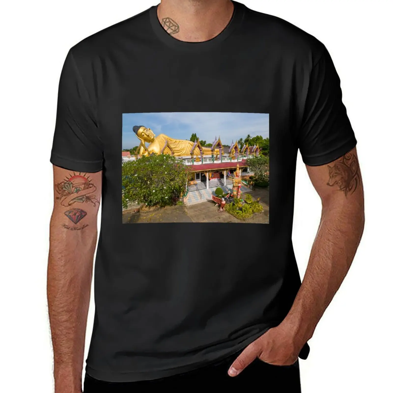 Wat Sri Sunthon Thai Buddhist Temple Phuket Thailand T-shirt aesthetic clothes men t shirt