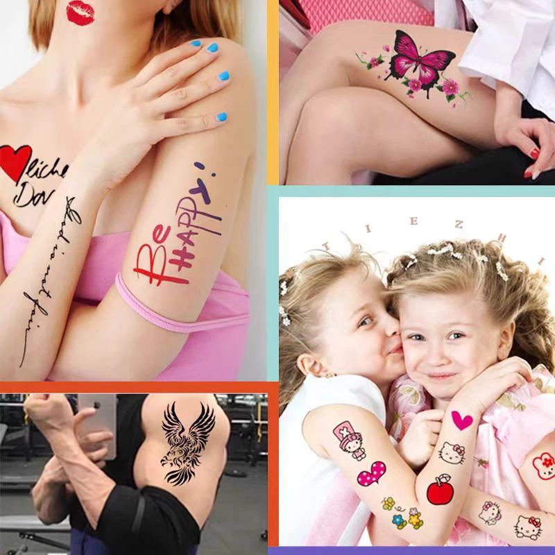 5/10 ชุด A4 Transfer กระดาษ DIY Art กันน้ําชั่วคราว Tattoo Skin กระดาษอิงค์เจ็ทหรือเครื่องพิมพ์เลเซอร์เหมาะสําหรับผู้ใหญ่เด็ก