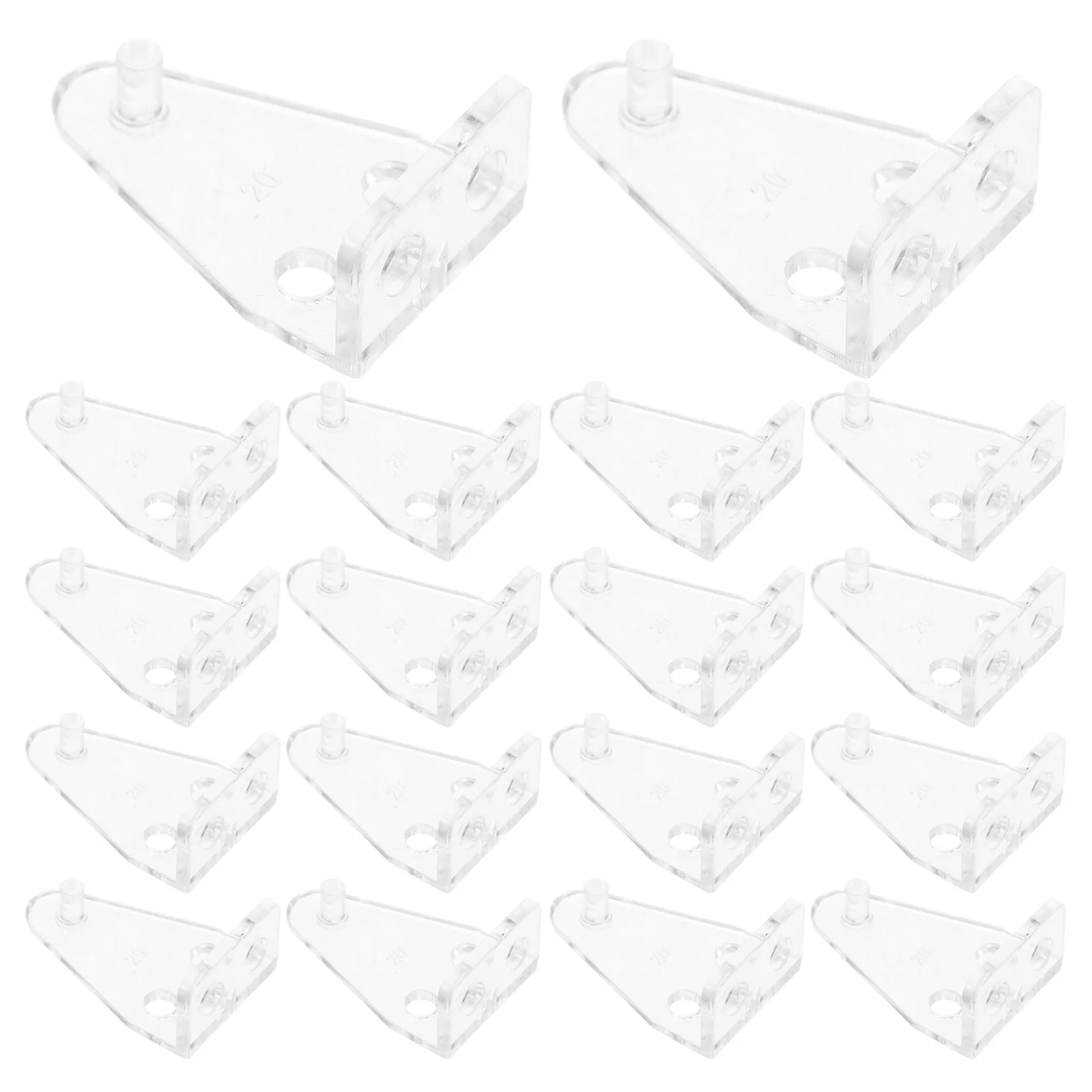 

20 pcs Blind Positioning Hook Tilt Connector Wand Track Pulley Curtain Plastic Lightweight Compact Size Safety