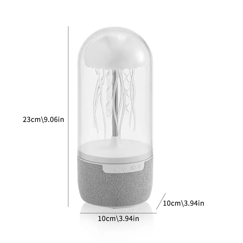 Jellyfish Bluetooth Speaker Lamp HiFi Stereo 3D Surround Subwoofer Floating Jellyfish Speaker Color Changing Home Decoration ﻿