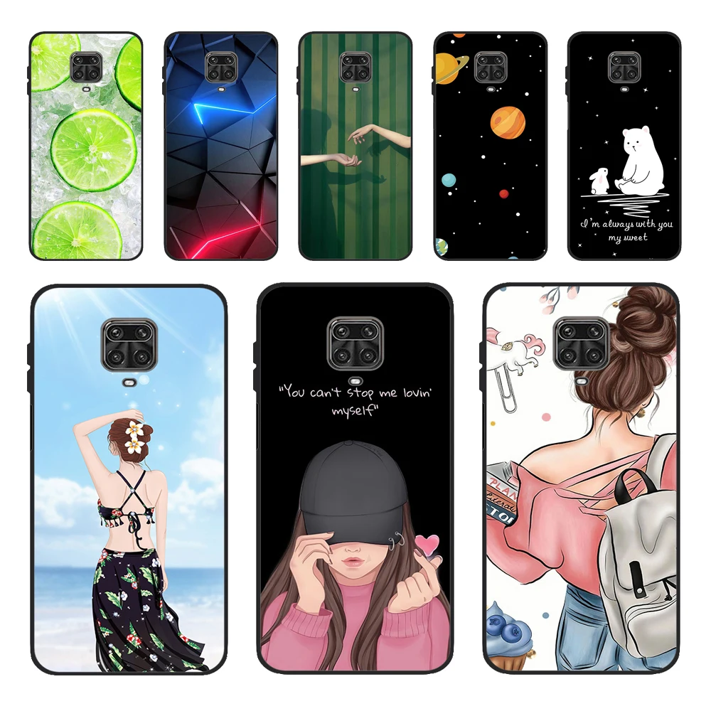 Funda Redmi Note 9S, funda de silicona suave de dibujos animados de TPU para teléfono Xiaomi Redmi Note 9S 9 S Note9S Note 9 Pro Max 9Pro
