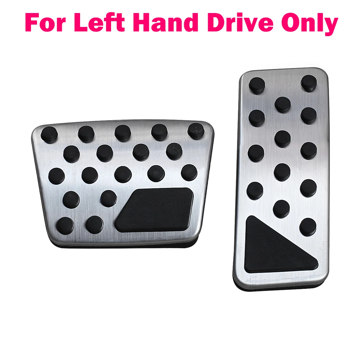 LHD Edelstahl Fußbremse Gaspedal Pad Cover Trim Set für 2014–2023 Jeep Cherokee KL