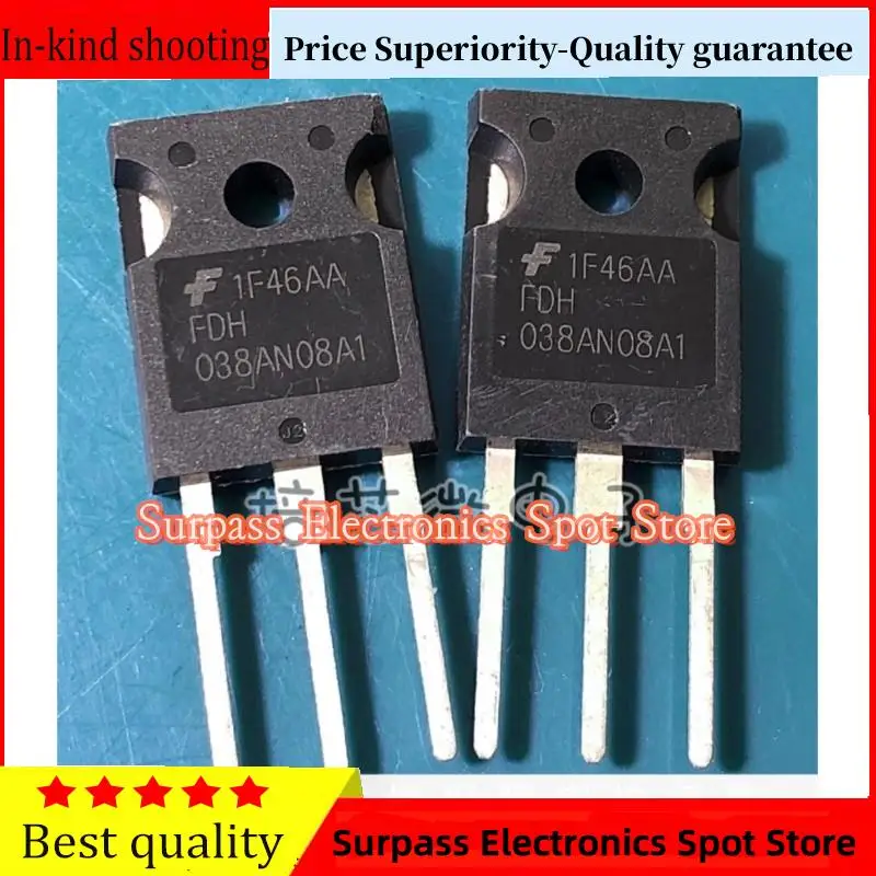 

10PCS-100PCS FDH038AN08A1 MOS TO-247 75V 80A Price Superiority-Quality guarantee