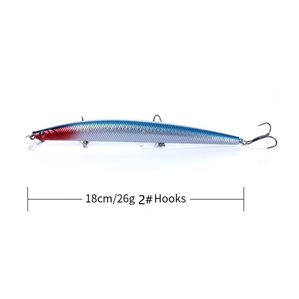 

Minnow Hovering Lure 18cm26g Long Cast Slow Sinking Artificial Bait Offshore Fishing Sinking Bait Wholesale Pencil Fish Lure