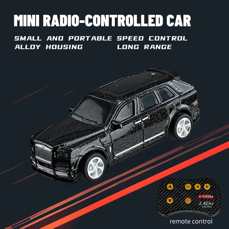 Neues RC-Auto, MINI-Legierung, 1/64 ferngesteuertes Auto, bequem zu tragen, 60 Minuten Arbeitszeit, Kindergeschenke, elektronisches Spielzeug